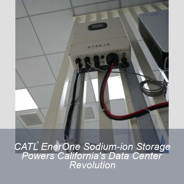 CATL EnerOne Sodium-ion Storage Powers California's Data Center Revolution