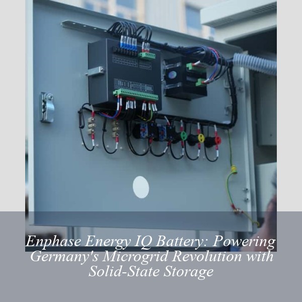 Enphase Energy IQ Battery: Powering Germany's Microgrid Revolution with Solid-State Storage