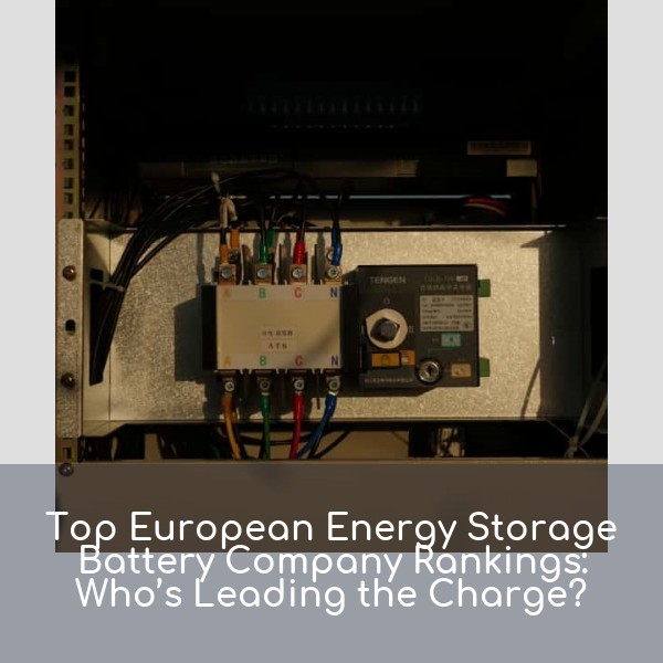 Top European Energy Storage Battery Company Rankings: Who’s Leading the Charge?