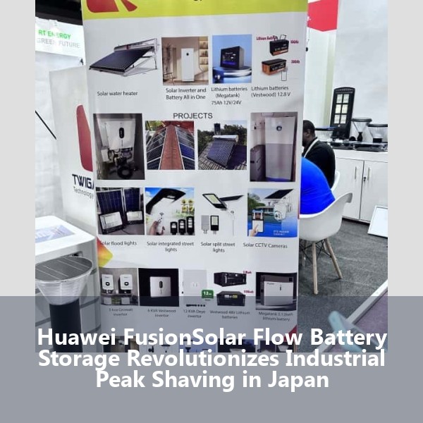Huawei FusionSolar Flow Battery Storage Revolutionizes Industrial Peak Shaving in Japan