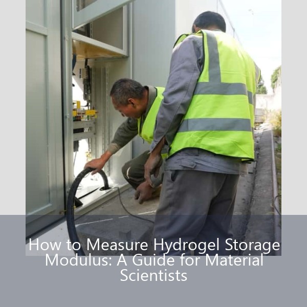 How to Measure Hydrogel Storage Modulus: A Guide for Material Scientists