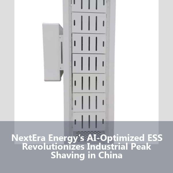 NextEra Energy's AI-Optimized ESS Revolutionizes Industrial Peak Shaving in China