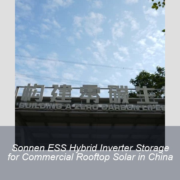 Sonnen ESS Hybrid Inverter Storage for Commercial Rooftop Solar in China